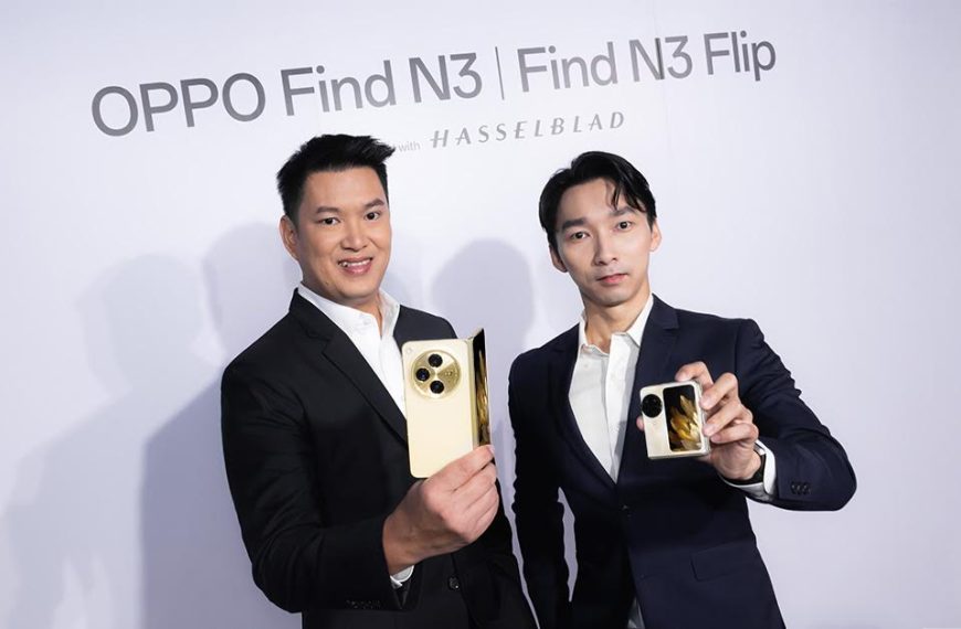 ออปโป้เร่งดันตลาดสมาร์ตโฟนจอพับระดับแฟลกชิป เปิดตัว OPPO Find N3 ครั้งแรกในไทย ในราคา 69,990 บาท และ OPPO Find N3 Flip ในราคา 34,990 ตั้งเป้าเจาะกลุ่มตลาดพรีเมียม