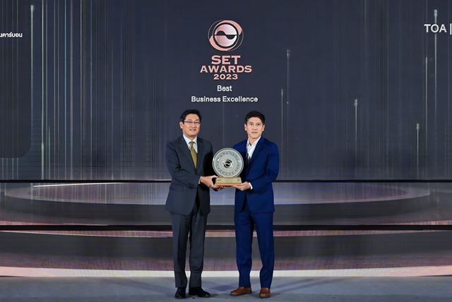 TOA ยืนหนึ่งผู้นำตลาดสี คว้าสุดยอดรางวัล Best Innovative Company Awards ด้วยผลงานนวัตกรรมสีหนึ่งเดียวในไทยและเอเชีย TOA AQUA SHIELD จากเวที SET Awards 2023