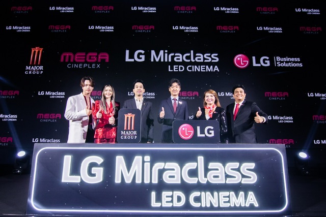 เมเจอร์ ผนึก แอลจี เปิดตัวโรงภาพยนตร์ “LG Miraclass LED Cinema” ชูสุดยอดนวัตกรรมจอ 4K LED ใหญ่ที่สุดในไทย พร้อมเปิดบริการ 8 มีนาคมนี้ ที่เมกา ซีนีเพล็กซ์